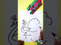 Beautiful Peacock Drawing step by step for beginners #shorts