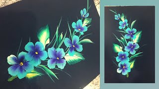 One stroke painting l easy flower painting l #shorts l Varsha Fine Art