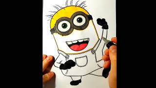 Minion Phil. Drawing for Kids.