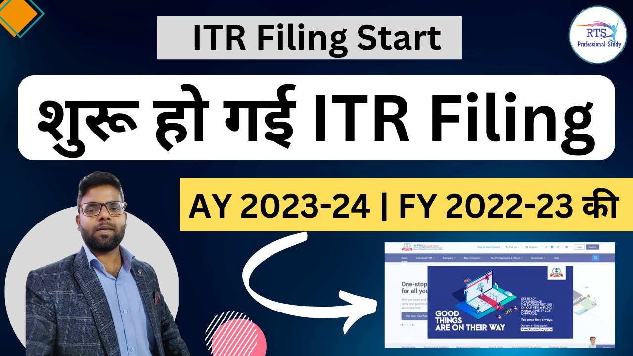 Now ITR Filing For AY 2023-24 Start On E Filing Portal | Income Tax ...