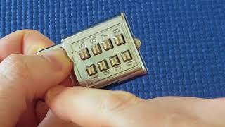 (Picking 2) Push-button combination padlock easily picked (decoded)