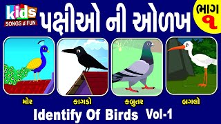 Identify Of Birds Vol -1 | Pakshiyo Ni Odakh Bhag-1 | પક્ષીઓ ની ઓળખ ભાગ 1 |