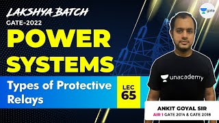 Types of Protective Relays | Lec 65 | Power Systems | Lakshya GATE-2022 Batch | Ankit Goyal