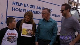 Kid collects over 6,000 water bottles for San Diego homeless