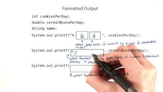 Practice Formatted Output - Intro to Java Programming