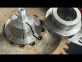 Homemade hydraulic hose crimping tooling.