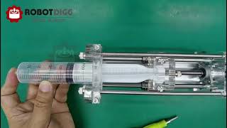 DIY syringe pump usage stepper motor linear actuator