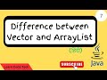 Difference between Vector and ArrayList | Java interview Vector and arrayList question