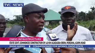 Ondo State Govt  Commences Construction Of 4.5-km Agadagba Obon, Pereama, Ajapa Road