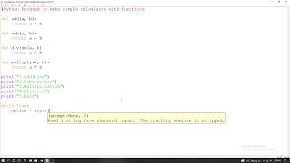 Python program to create simple calculator with function for beginners