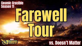 Farewell Tour Cosmic Crucible Season 11 Marvel Strike Force MSF