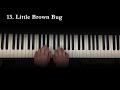 the blue book 13 little brown bug john w. schaum piano course b