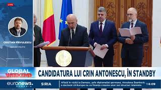 Candidatura lui Crin Antonescu, în standby. Vasile Dîncu, (PSD): „A fost candidat de rezervă”