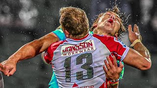 Spine Shattering Rugby Tackles | The Best Rugby Tackles, Big Hits & Defence