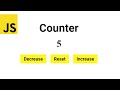 JavaScript Counter | How to create a JavaScript counter | HTML & CSS