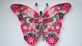 Quilling Pink Butterfly Tutorial