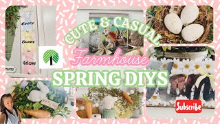 🪺🐤 6  *NEW*Dollar Tree {SPRING & EASTER} Farmhouse DIY Crafts 🥕TO TRY IN 2025🐇#DOLLARTREEDIYS