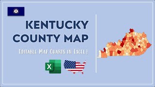 Kentucky County Map in Excel - Counties List and Population Map