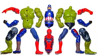 ASSEMBLE SUPERHERO TOYS HULK SMASH, SPIDERMAN, CAPTAIN AMERICA AVENGERS