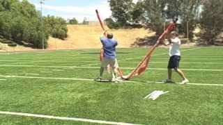 BOWNET 6.6 X 18 Soccer Goal Set Up