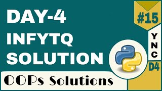 Infytq Object Oriented Programming Using Python | Infytq Day-4 Theory | YouthNationCoders