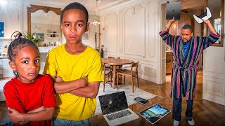 JEALOUS DAD DESTROY SIBLINGS ELECTRONICS. WHAT HAPPEN NEXT WAS SHOCKING.