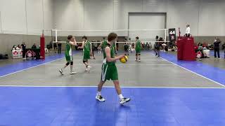 2022 18U Vball Nationals. Match #26. Set #1