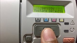 restore the hp color laserjet cp2025 | factory default settings