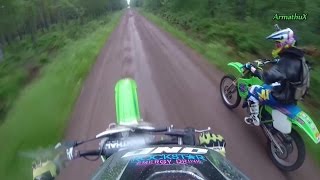 Dirtbike Riding KX250 \u0026 KX500 2-Strokes | 2-tahti voimaa|