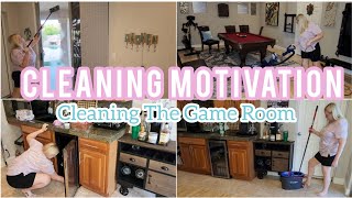 CLEANING THE GAME ROOM | CLEANING MOTIVATION | CLEAN WITH ME | Tiny Tidy