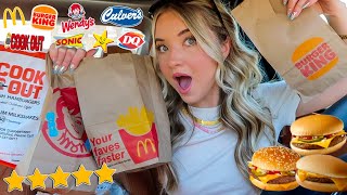 I Tried AND Ranked EVERY FAST FOOD CHEESEBURGER In My Town!