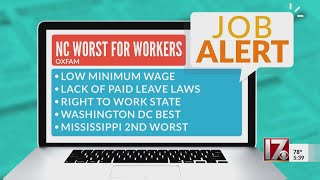Job Alert: N.C. is the worst for workers