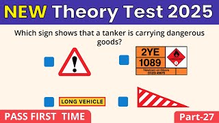 New Updated Theory Test 2025 UK | 50 Real Test Questions