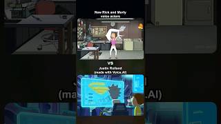 NEW Voice VS ORIGINAL Voice - Rick and Morty Season 7 trailer (with AI) #shorts