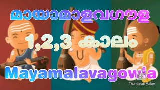 #carnaticmusicclass  Mayamalavagowla: മായാമാളവഗൗള: 1,2,3 kaalam