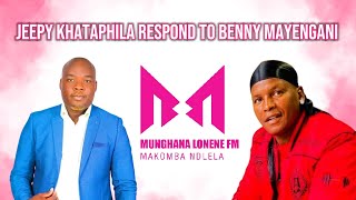 Jeepy Khataphila Respond To Benny Mayengani