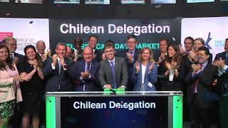 Chilean Delegation close Toronto Stock Exchange, September 4, 2018