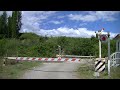 spoorwegovergang rapolano terme i railroad crossing passaggio a livello