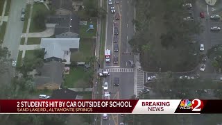 2 students hit by car outside Lake Brantley High School