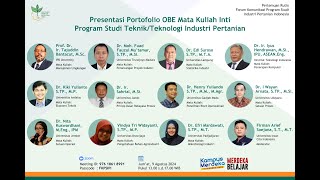 Portofolio OBE Mata Kuliah Inti Teknik/Teknologi Industri Pertanian | FKPSIPI