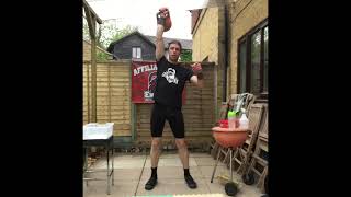 Simon Tarrant - Half Snatch 26kg 60 minutes 758 reps (755 required for Open Master of Sport)