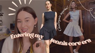 Let's Enter the Tennis Core Era | DIY Drop Waist Challengers Dress | Thrills and Stitches