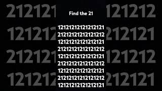 Find the 21 #maths #puzzle