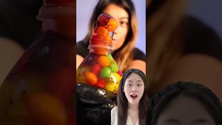 I try the skittle honey bottle recipe from @jorimezuda 😝 #shorts