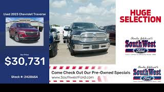 Get your quality pre-owned vehicle at SouthWest Ford!