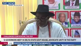 PDP Governors Meet In Delta State Government House, Advocate Unity In The Party