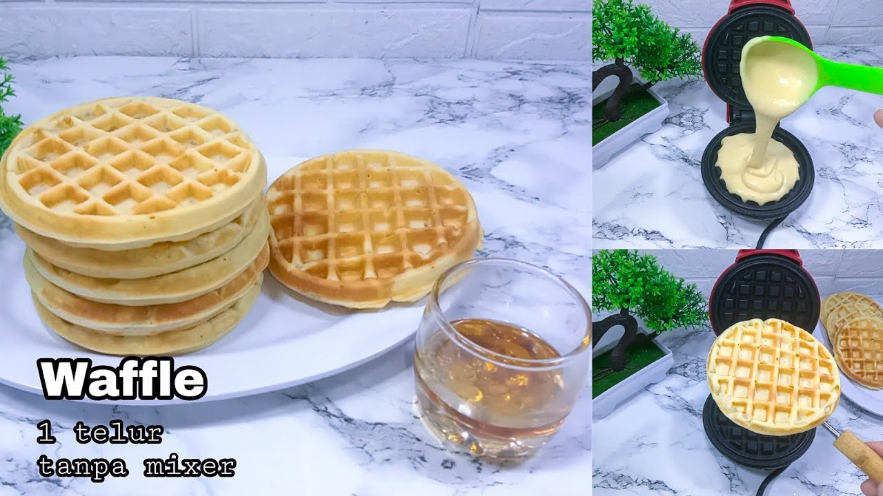 Cara Membuat Waffle Yang Simple Youtube