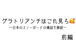 【スノーボード】スノーボードって細分化されてるけど実はシンプルなんだよ【基本は多分これ】