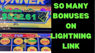 LIGHTNING LINK BONANZA! SO MANY BONUSES!