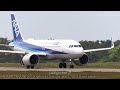 【晴れ】ana395 ana398 ja214a airbus a320neo sat. may 27 2023 shonai airport 令和5年5月27日 土 大安【庄内空港】【4k】